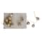 Hello Honey® 6ft. Antique Gold Etched Mercury Glass Ball Ornament Garland with Snowflakes